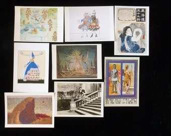 Vintage Postcards Destash, Collectible Art Postcards, Vintage Art Postcards, Mixed Media, Matisse Art, Japanese Print, Decoupage