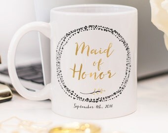 Maid of Honor mug, personalized gift for the Maid of Honor