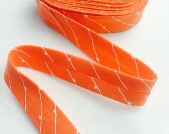18mm Single Fold Bias Binding - Nectarine