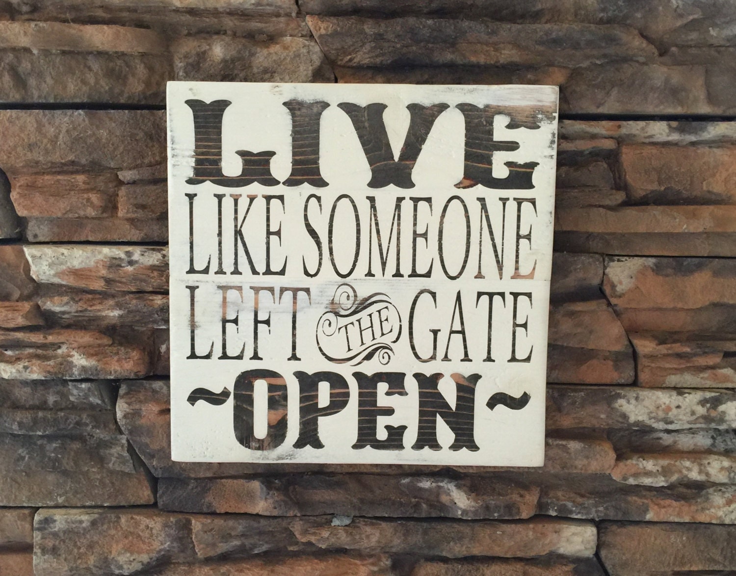 Live Like Someone Left The Gate Open Argus Poster (Ta67042) - Motivational Charts and Argus 