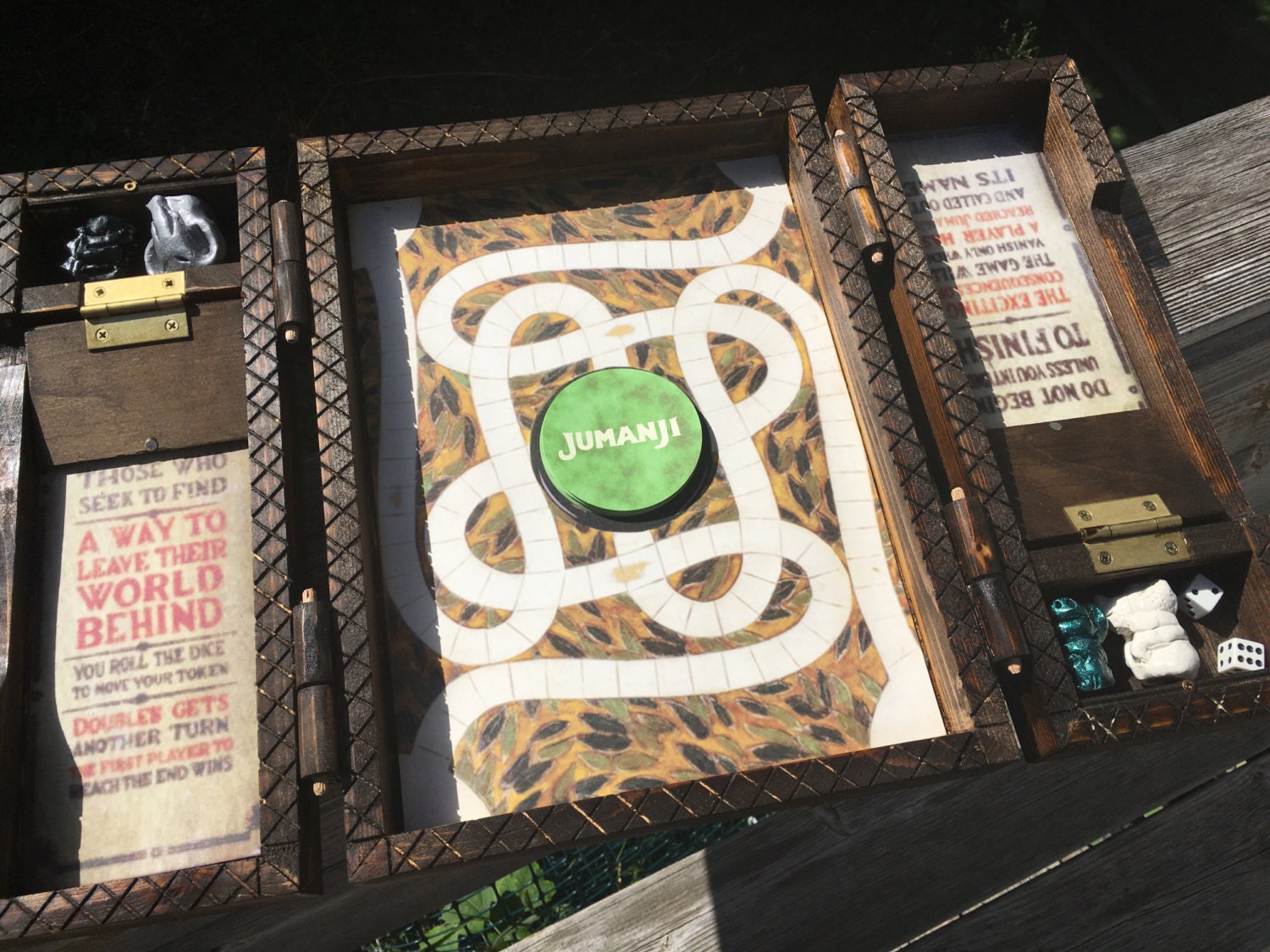 Jumanji Inspired Wooden Board Game