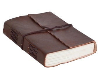 Gusti leather 'Selena' book notebook diary