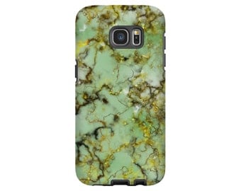 Marble phone case, green marble Galaxy S8 case, S7 edge case, Galaxy note case, Galaxy S5/S6, 3D wrap around phone case