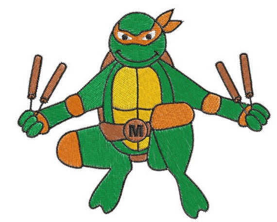 Ninja Turtles Machine Embroidery Design SB941