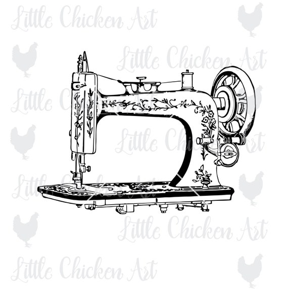 clipart vintage sewing machine - photo #24