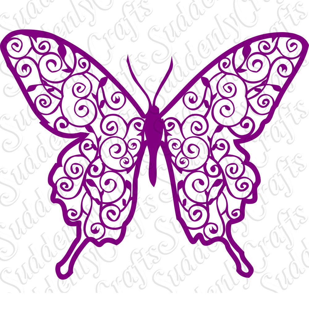 Download Butterfly Filigree 1 SVG