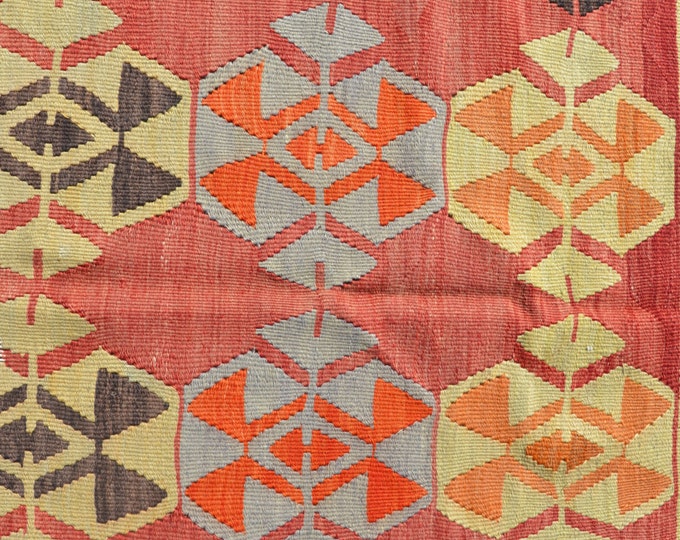bohemian rug, turkish kilim rug, boho decor, floor rug, pattern rug, kilim ottoman, turkish rug, vintage turkis rug, bohemian furniture
