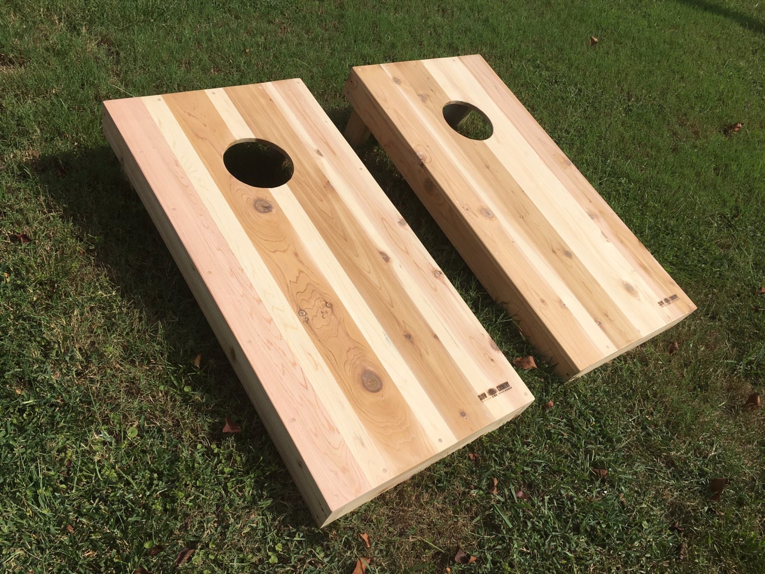 High Quality Cornhole Set Cedar Customizable by SlowCountryGames