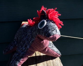 Rockers the Recycled Fabric Horsey