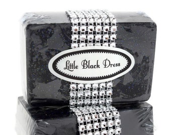 Glitter Soap, Bachlorette Party Favor, Little Black Dress Soap