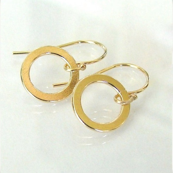 drop circles earrings