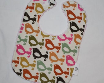 Lovely Birdies Chenille Bib - SALE