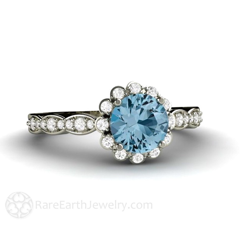 Where to buy aquamarine engagement rings