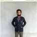 SALE Men's cardigan / unisex sweater - custom monogram - hand-printed initial on heather black cardigan - for him / for men - CLOSEOUT