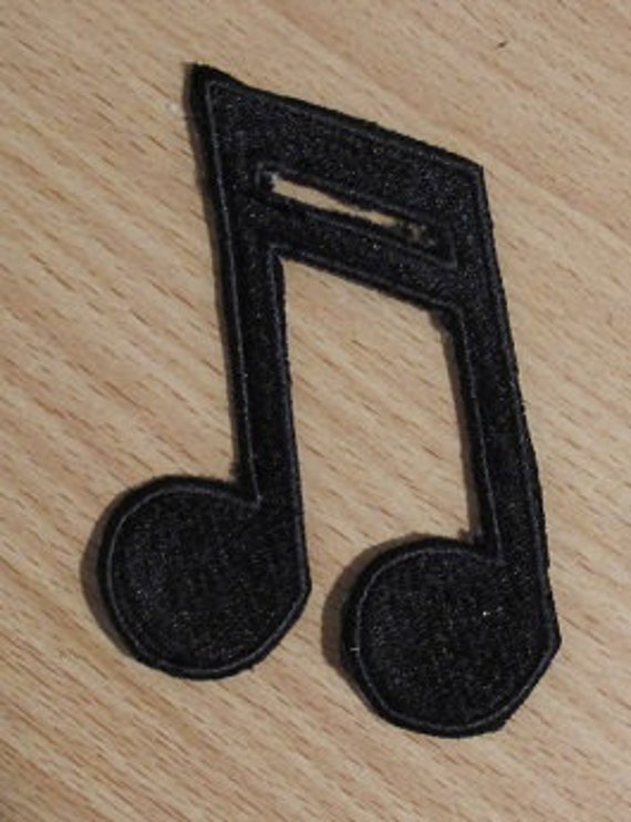 Music Note Embroidered Iron On Patch