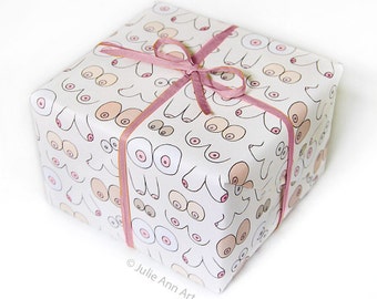Boob Wrapping Paper - Funny Gift Wrap - Mature
