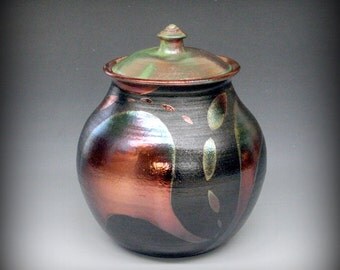 Raku Urn or Lidded Vessel - Large