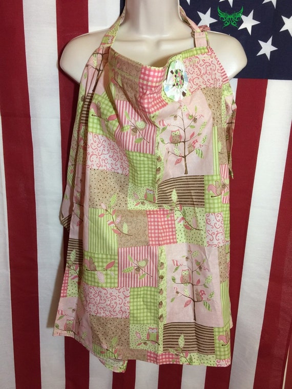 Items similar to Pink & Green Adjustable Nursing Cover on Etsy