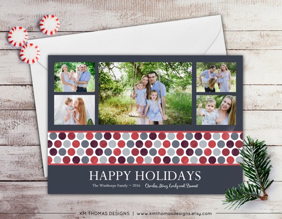 Photo Holiday Card Printable Christmas Photo Card New