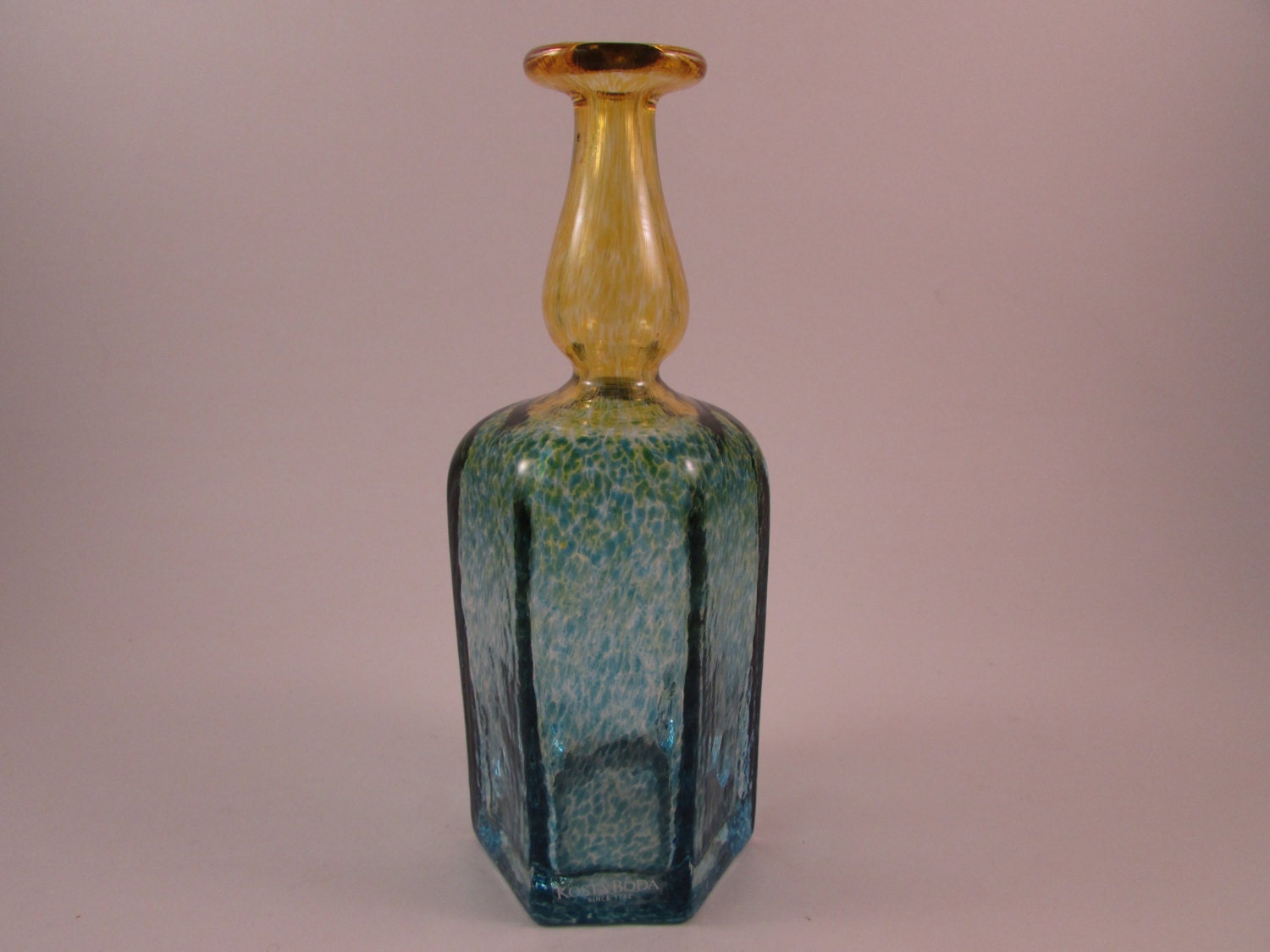 Vintage Kosta Boda Long Neck Vase by Bertil Vallien Signed and