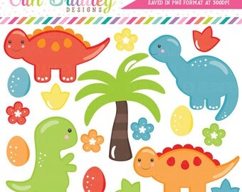 Dinosaur Clipart, Dinosaur Boys Clip Art Graphics, Science Clipart, Nature Clipart in Red Blue Green Orange, Commercial Use OK