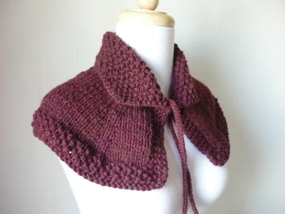 Knit Cape Outlander Inspired Collar Highlands Capelet