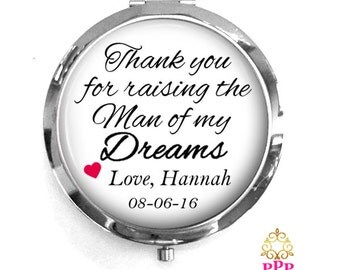 Mother of the Groom Compact Purse Mirror, Mother of the Groom Gift, Personalized Mirror, Purse Mirror Style 581