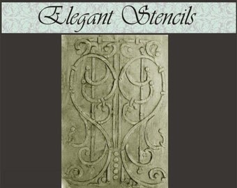 Plaster Stencil French Wrought Iron Wall Stencil, Painting Stencil, Wall Decor, Decorative Stencil