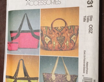 Tote, Bag, McCall's, Fashion Accessories, M6131, Uncut