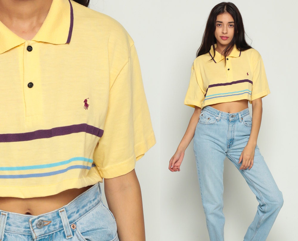 cropped polo shirt outfit