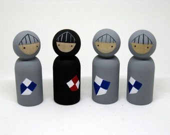 Noble Knights Peg Doll Playset READY TO SHIP
