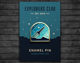 Explorers Club: Rocketeer Enamel Pin