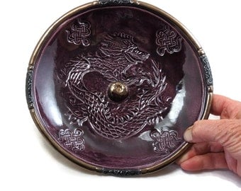 Dragon Incense Burner Handmade Ceramic Pottery