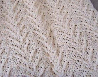 Pattern only Shell Ripple Crocheted Baby afghan blanket