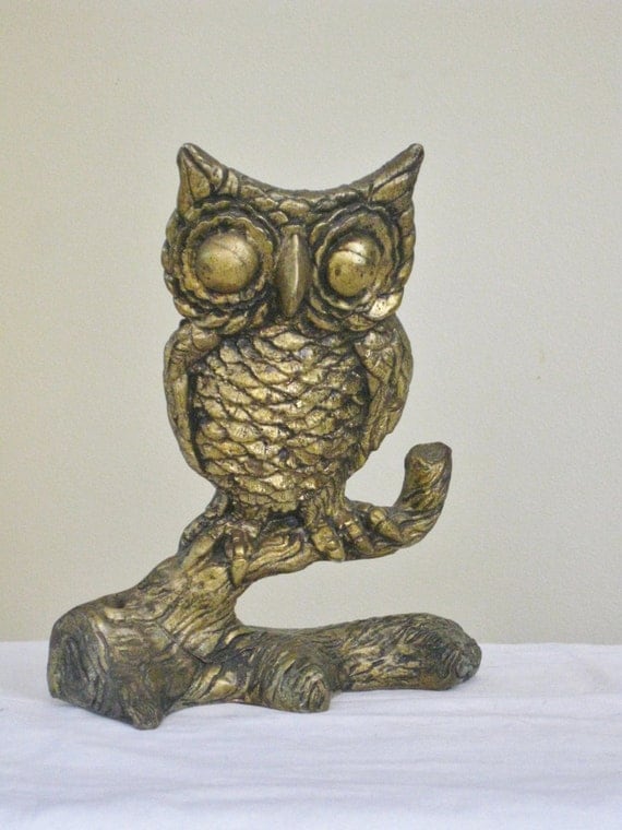 wooden owl figurine