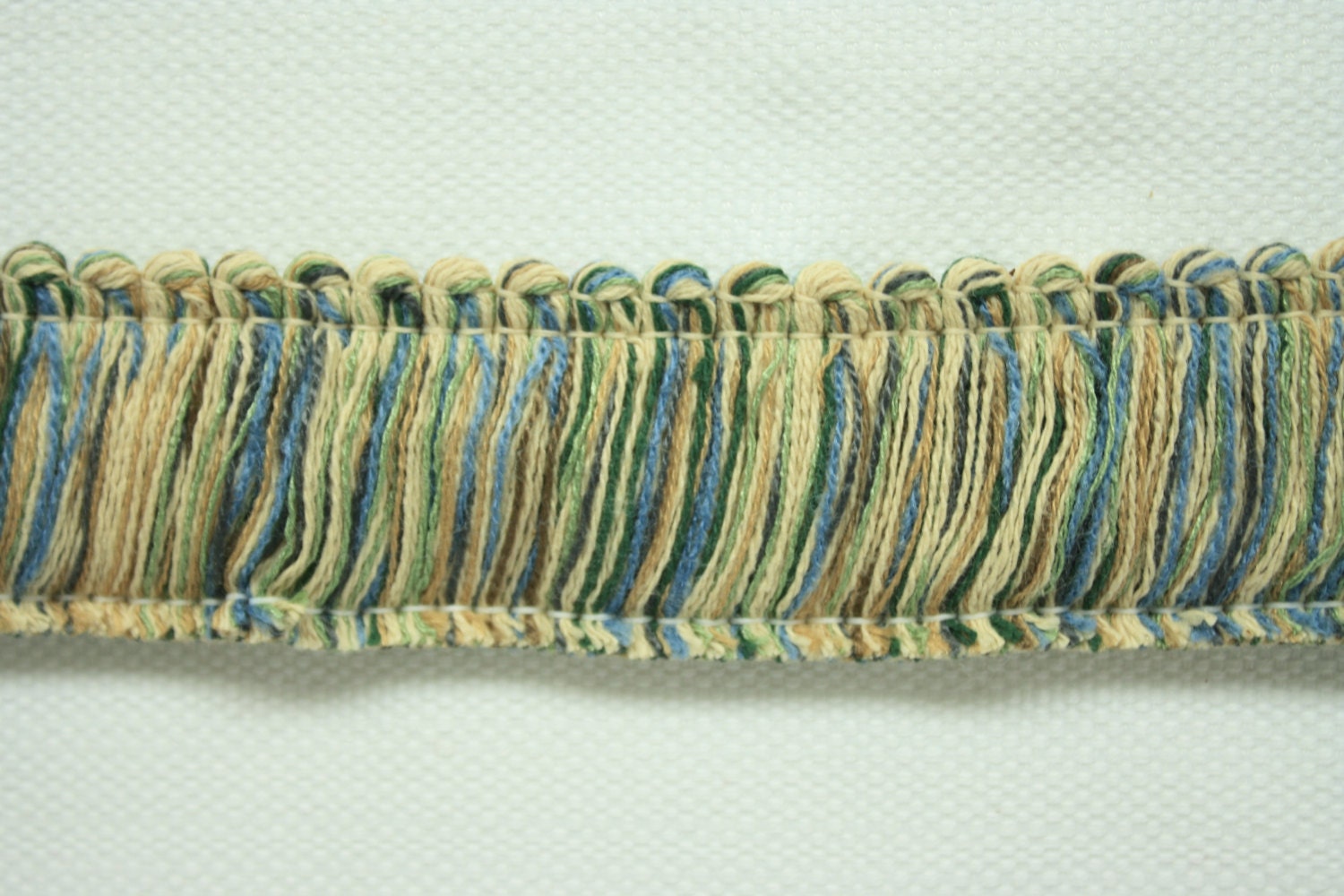 1 1/2 wide Home Decor Cotton Brush Fringe Trim tan