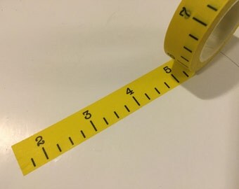 Ruler washi tape sample 18"
