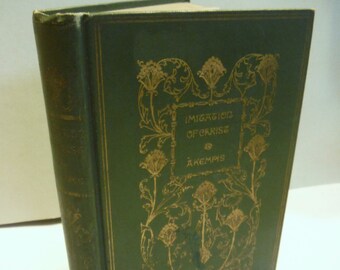 1893 Victorian Antique Of The Imitation of Christ In Four Books Thomas A Kempis Bible Book Theology Christian