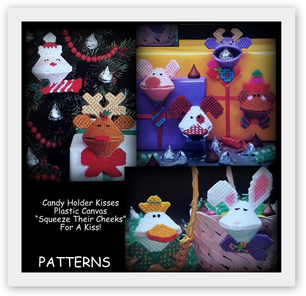 Plastic Canvas Kisses Candy Holder Patterns PDF 05221211