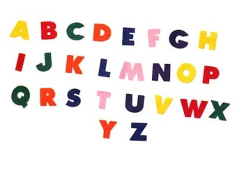 Felt Alphabet Letters 1 1/4" - Die Cut Felt Letters - Die Cut Felt Alphabet