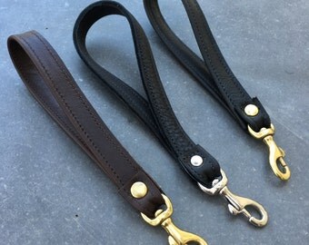 Detachable Leather Purse Wristlet Strap, Leather Strap, Black, Brown, White, Cognac