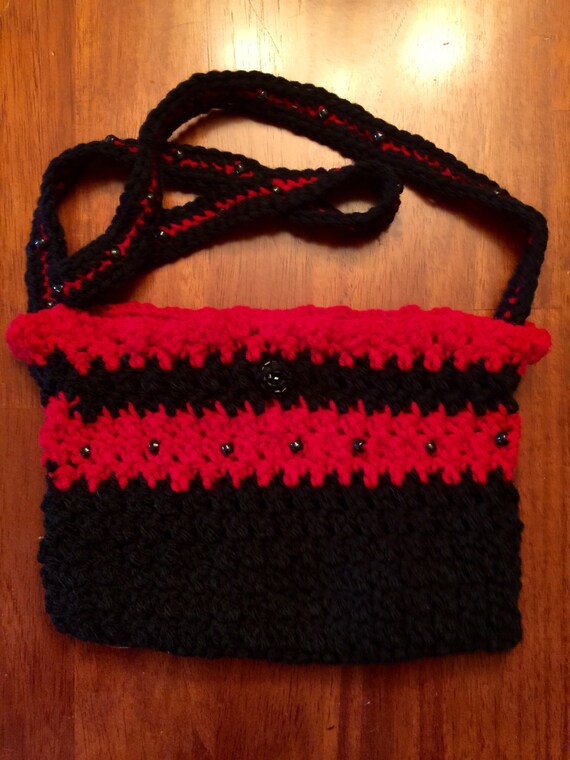 Items similar to Crocheted Handbag on Etsy