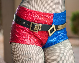 Boy Short Suicide Squad Harley Quinn Sequin Pant