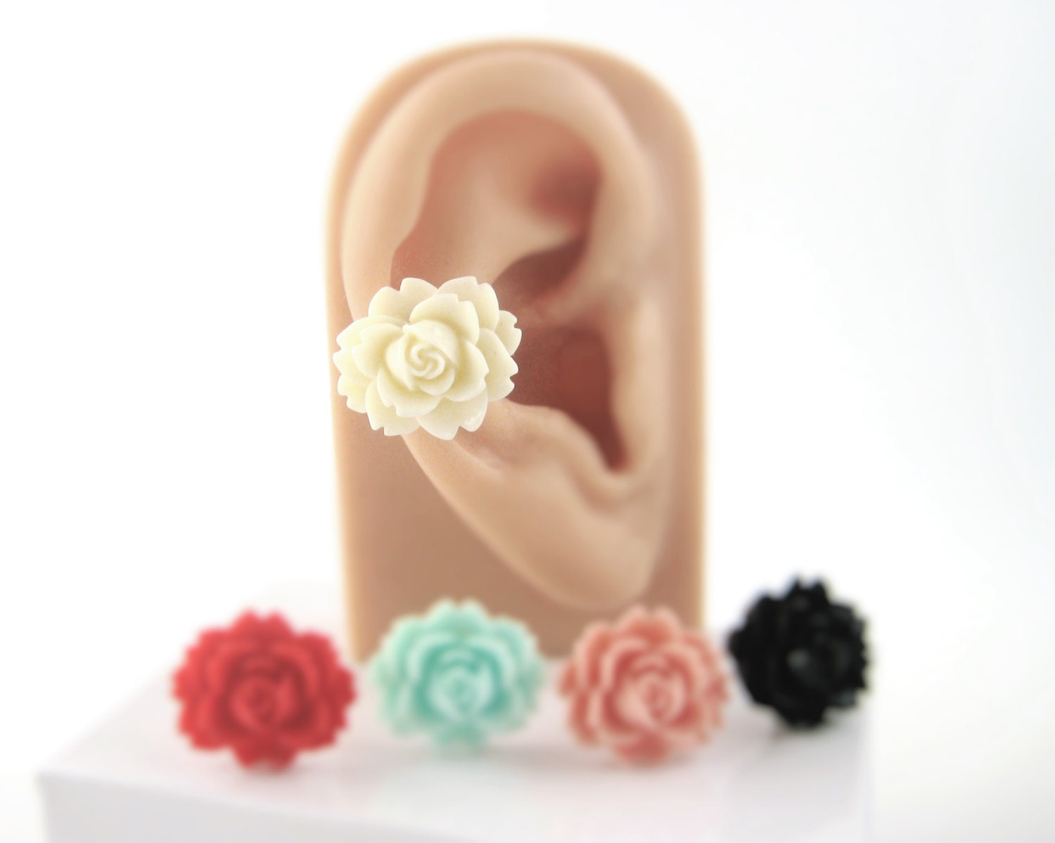 Flower Ear Cuff Non Pierced Rose Ear Cuff Sweet Lolita