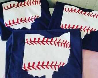 Ohio State Baseball Shirts, Baseball State Shirt, Baseball Mom Shirt, Ohio Shirt, Ohio Baseball Shirt, Baseball Mom, State Baseball Shirt