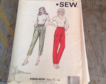 Vintage Kwik Sew Sewing Pattern 1382 Misses' XS S M L Pants