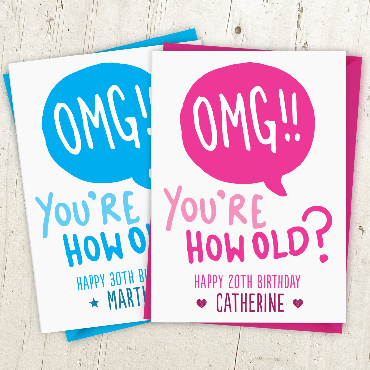 OMG You're How Old Birthday Card