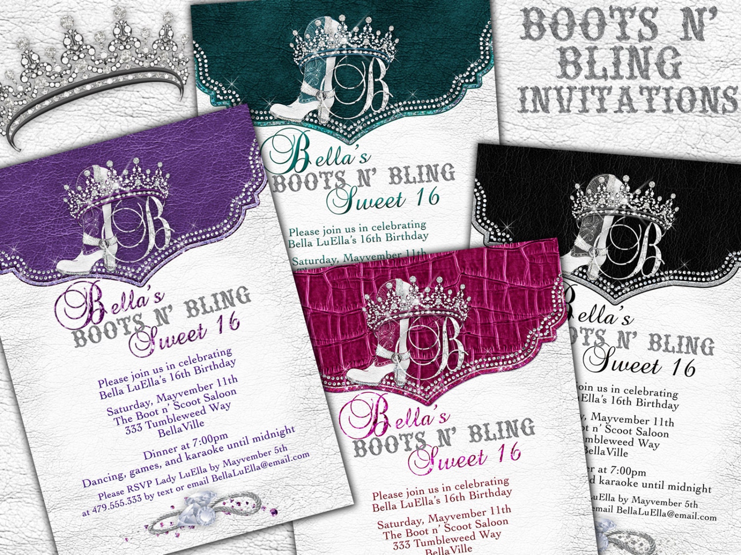 Bling Quinceanera Invitations 7