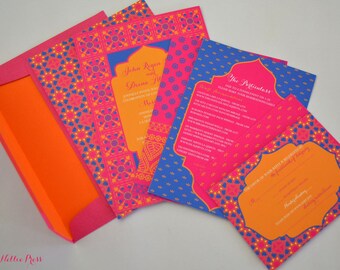 Wedding Invitations - Colorful Moroccan Collection