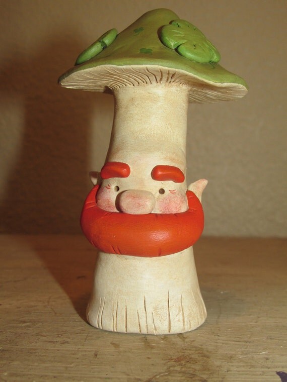 St Patricks holiday Leprechaun MUSHROOM by Janell Berryman